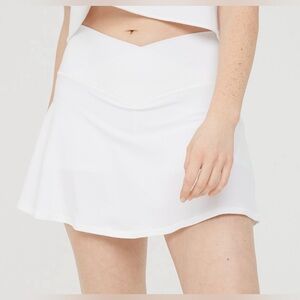aerie white tennis skirt